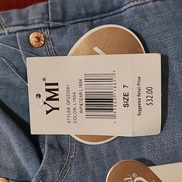 [NWT] YMI Girls Rip & Tear Jeans Size 7 - Picture 2 of 8